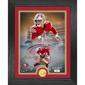 Officially Licensed Brock Purdy NFL Legends Bronze Coin Photo Mint