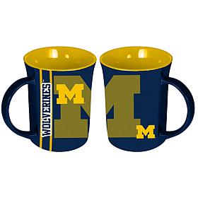 Officially Licensed College Team Spirit 15oz Ceramic Mug 2pk Michigan