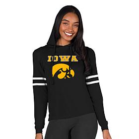 Officially Licensed Concepts Sport Marathon Ladies Hooded Top - Iowa