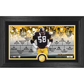 Officially Licensed Jack Lambert Steelers Career Timeline Coin Photo