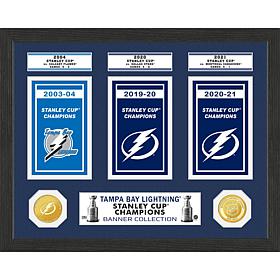 Officially Licensed Lightning Stanley Cup Banner Collection Photo Mint