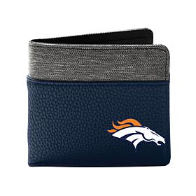 Officially Licensed Littlearth NFL Denver Broncos Pebble Bifold Wallet