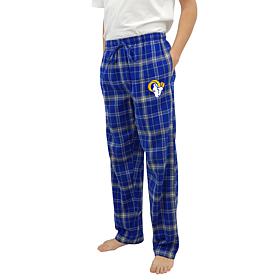 Officially Licensed Men's Plaid Flannel Pant by Concept Sports - Rams