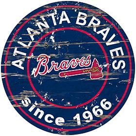Officially Licensed MLB 24" Established Date Sign - Atlanta Braves