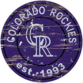 Officially Licensed MLB 24" Established Date Sign - Colorado Rockies