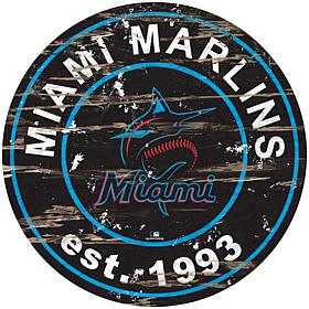 Officially Licensed MLB 24" Established Date Sign - Miami Marlins