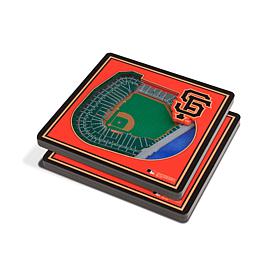 Officially Licensed MLB 3D StadiumViews Coasters- San Francisco Giants