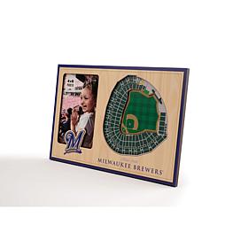 Officially Licensed MLB 3D StadiumViews Frame - Milwaukee Brewers