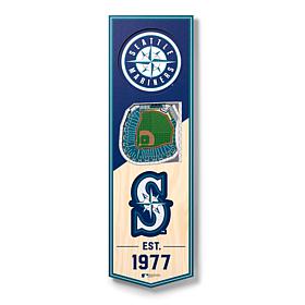 Officially Licensed MLB 6" x 19" 3-D Stadium Banner - Seattle Mariners