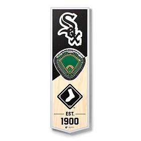 Officially Licensed MLB 6" x 19" 3D Stadium Banner - Chicago White Sox