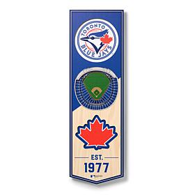 Officially Licensed MLB 6" x 19" 3D Stadium Banner - Toronto Blue J...