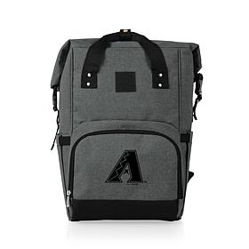 Officially Licensed MLB Arizona On The Go Roll-Top Cooler Backpack  