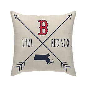 Officially Licensed MLB Arrows Duck Cloth Décor Pillow - Red Sox 