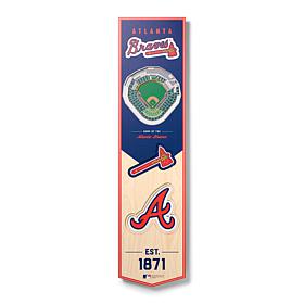 Officially Licensed MLB Atlanta Braves 3D Stadium Banner
