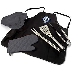 Officially Licensed MLB BBQ Apron Tote Pro Grill Set - Tampa Bay Rays 