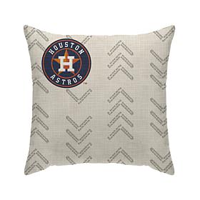 Officially Licensed MLB Chevron Duck Cloth Décor Pillow - Astros