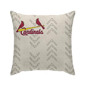 Officially Licensed MLB Chevron Duck Cloth Décor Pillow - Cardinals