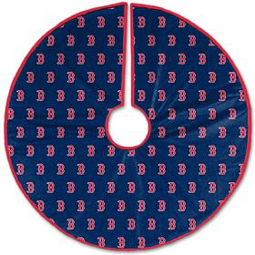 Officially Licensed MLB Christmas Tree Skirt - Boston Red Sox 