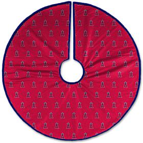 Officially Licensed MLB Christmas Tree Skirt - Los Angeles Angels 