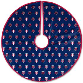 Officially Licensed MLB Christmas Tree Skirt - Minnesota Twins