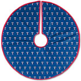 Officially Licensed MLB Christmas Tree Skirt - Texas Rangers 