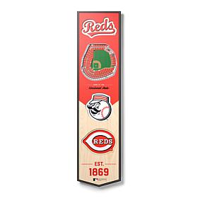 Officially Licensed MLB Cincinnati Reds 3D Stadium Banner