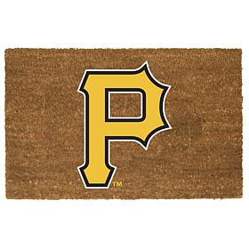 Officially Licensed MLB Colored Logo Door Mat - Pirates