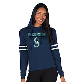Officially Licensed MLB Concepts Sport Mariners Ladies' Hood Top  