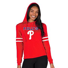 Officially Licensed MLB Concepts Sport Phillies Ladies' Hood Top 