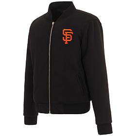 Officially Licensed MLB Giants Ladies Jacket w Fleece & Nylon Sides