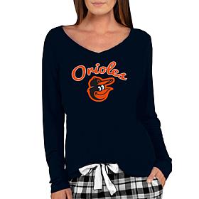 Officially Licensed MLB Ladies Marathon Long Sleeve Top - Orioles