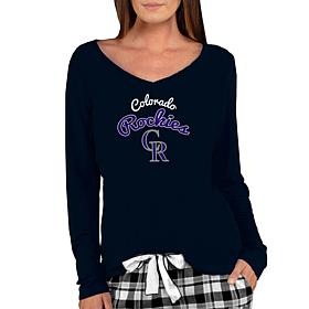 Officially Licensed MLB Ladies Marathon Long Sleeve Top - Rockies