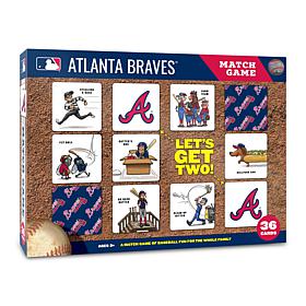 Officially Licensed MLB Licensed Memory Match Game - Atlanta Braves