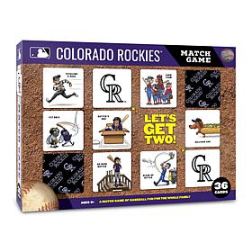 Officially Licensed MLB Licensed Memory Match Game - Colorado Rockies