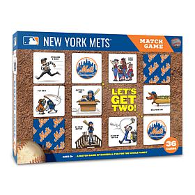 Officially Licensed MLB Licensed Memory Match Game - New York Mets