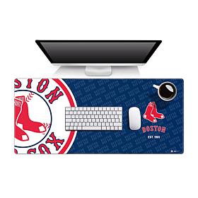 Officially Licensed MLB Logo Series Desk Pad - Boston Red Sox