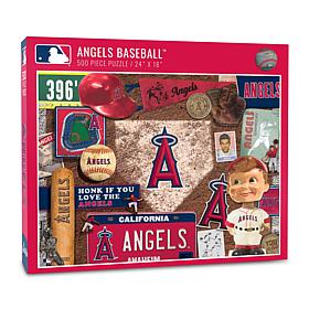 Officially Licensed MLB Los Angeles Angels Retro 500-Piece Puzzle