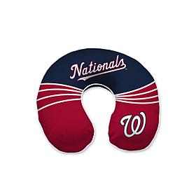 Officially Licensed MLB Memory Foam U-Neck Travel Pillow - Nationals 