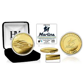 Officially Licensed MLB Miami Marlins Stadium Gold Mint Coin