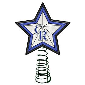Officially Licensed MLB Mosaic Tree Topper - Rockies