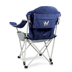 Officially Licensed MLB Reclining Camp Chair - Milwaukee Brewers