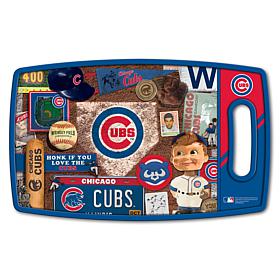 Officially Licensed MLB Retro Series Cutting Board - Chicago Cubs