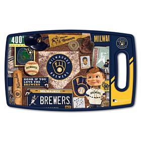 Officially Licensed MLB Retro Series Cutting Board - Milwaukee Brewers