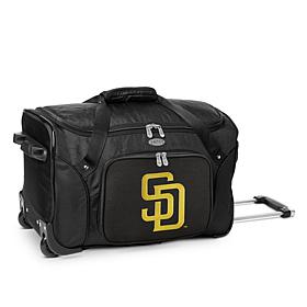 Officially Licensed MLB San Diego Padres 22" Wheeled Duffel Bag