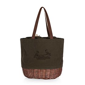 Officially Licensed MLB St. Louis Canvas and Willow Basket Tote