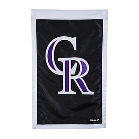 Officially Licensed MLB Team Logo House Flag - Colorado Rockies