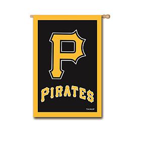 Officially Licensed MLB Team Logo House Flag - Pittsburgh Pirates