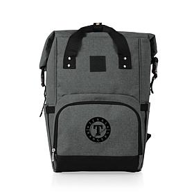 Officially Licensed MLB Texas On The Go Roll-Top Cooler Backpack
