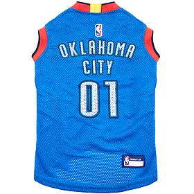 Officially Licensed NBA PetsFirst OKC Thunder Basketball Mesh Jersey