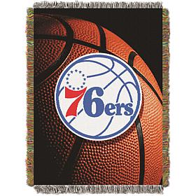 Officially Licensed NBA "Photo Real" Woven Tapestry Throw - 76ers 